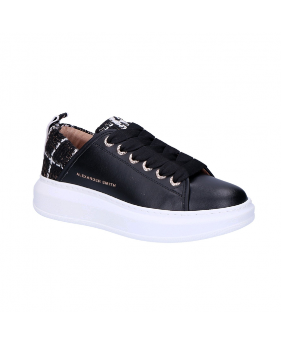 ALEXANDER SMITH Sneakers Wembley Donna Nero Bianco ASAVE1D12BWT