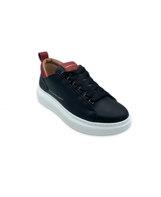 ALEXANDER SMITH Sneakers Wembley Uomo Nero Rosso ASAVW1U76BRD 