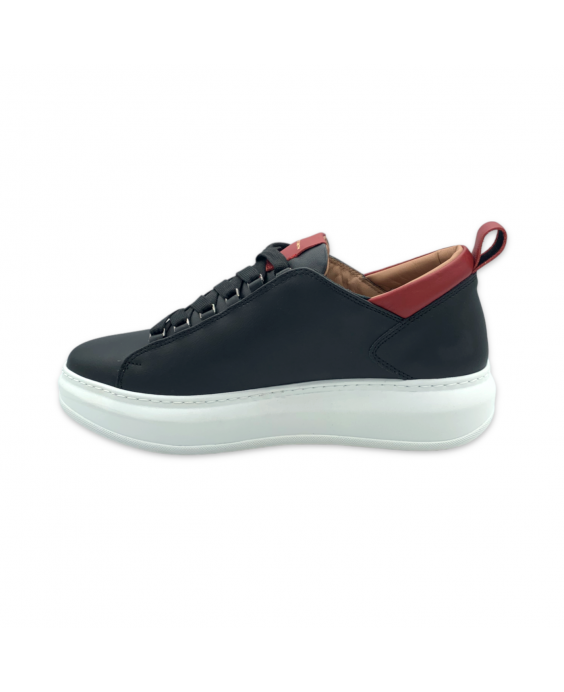 ALEXANDER SMITH Sneakers Wembley Uomo Nero Rosso ASAVW1U76BRD 