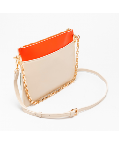 ALV by ALVIERO MARTINI Pochette Maddalena Donna Avorio Arancio ALVB9903 - 2036