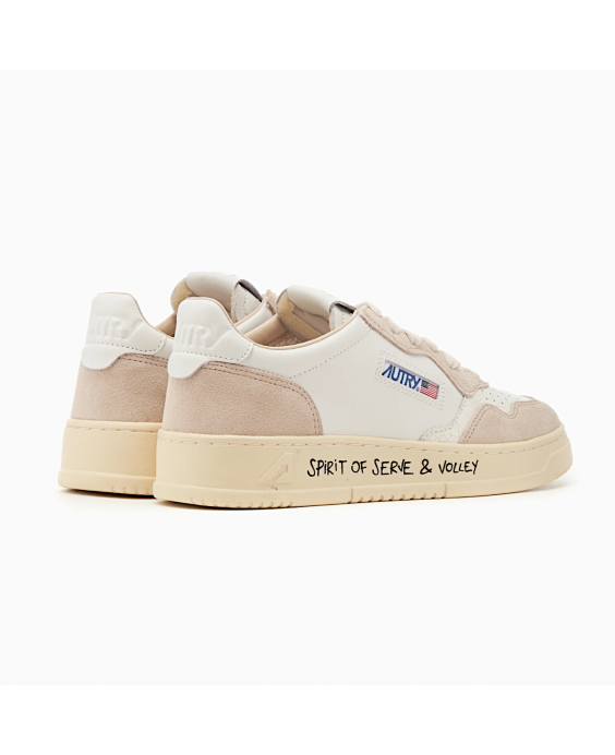 AUTRY Sneakers Medalist Low Wom Wrt-Volley Donna Bianco Beige AULW VY01