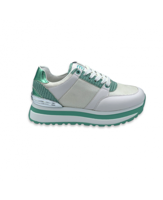 BASILE Sneakers Donna Bianco Acquamarina LT94846SD