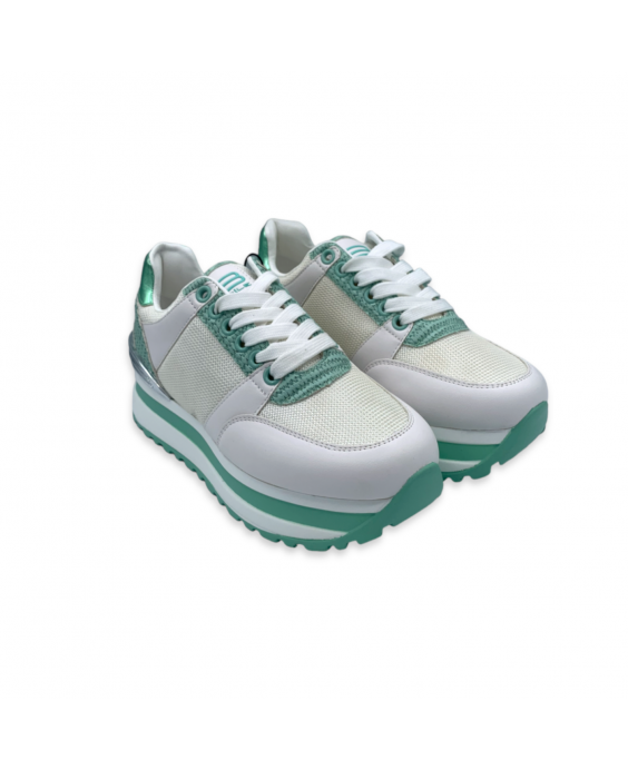 BASILE Sneakers Donna Bianco Acquamarina LT94846SD