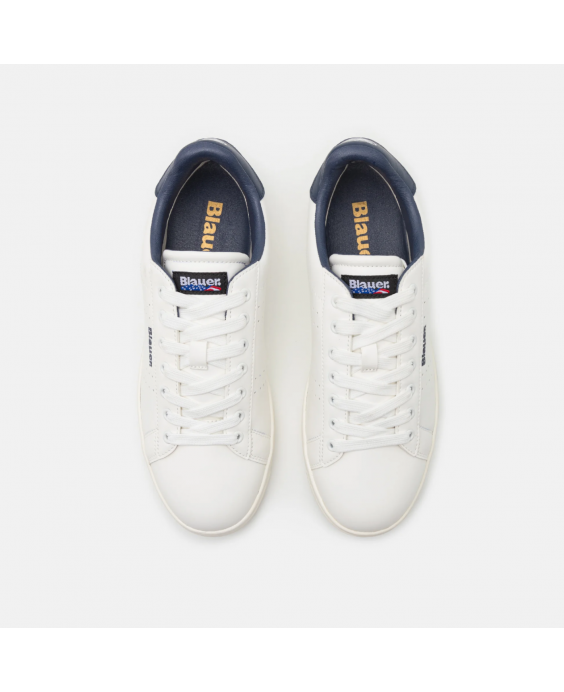 BLAUER Sneakers Grant01 Uomo Bianco Blu navy F3GRANT01-PUC