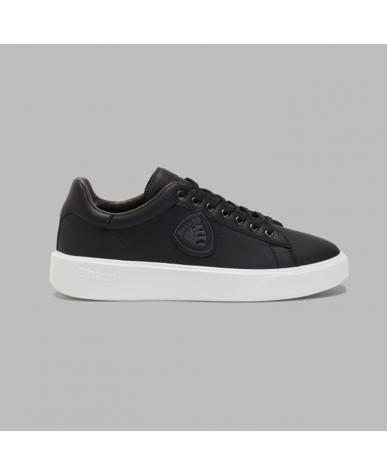 BLAUER Sneakers Buck01 Uomo Nero Bianco F4BUCK01-LEA