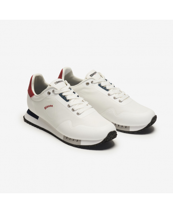 BLAUER Sneakers Dexter01 Uomo Bianco Rosso Blu navy S4DEXTER01-RIP