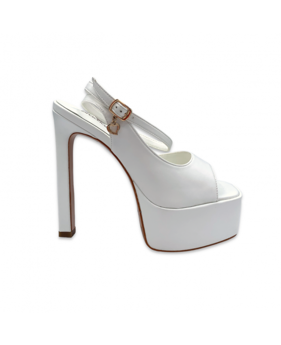 BRACCIALINI Sandalo Donna Bianco F39_CALF-WHITE