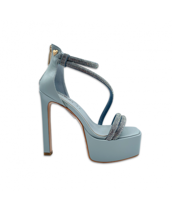 BRACCIALINI Sandalo Donna Azzurro F41_CALF-SKY