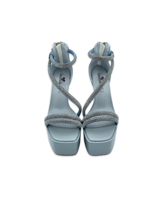 BRACCIALINI Sandalo Donna Azzurro F41_CALF-SKY