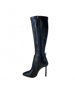 BRACCIALINI Stivale con tacco Donna Nero N3_CALF-BLACK