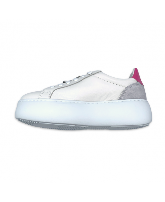 CESARE PACIOTTI 4US Sneakers Summer Donna Bianco Fucsia SUMMER_24149