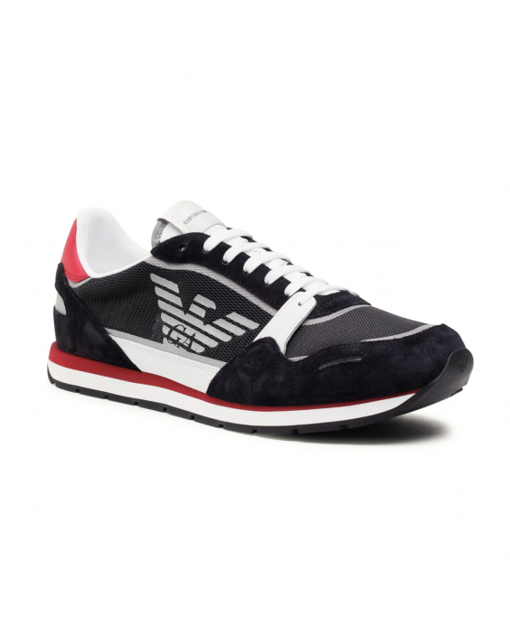 EA7 EMPORIO ARMANI Sneakers Uomo Nero Bianco X4X537 XM678 N495
