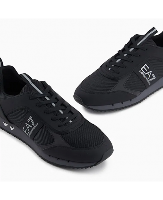 EA7 EMPORIO ARMANI Sneakers Uomo Nero Argento X8X185 XR175 U002