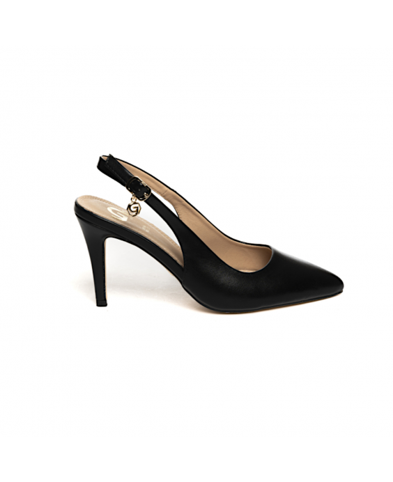 GOLD&GOLD Décolleté Slingback Donna Nero A23GP383NE