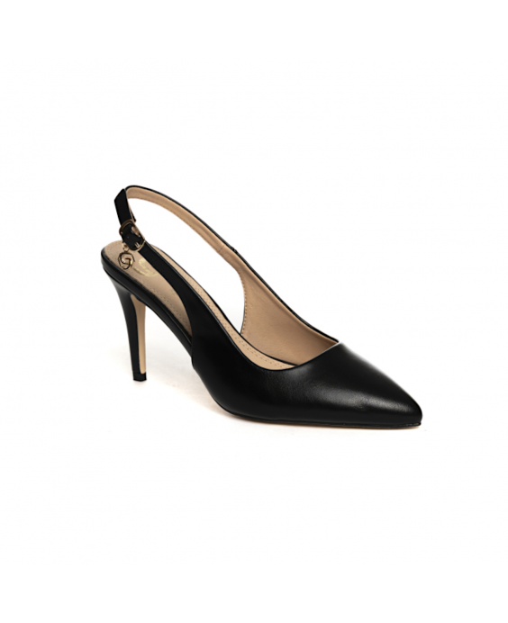 GOLD&GOLD Décolleté Slingback Donna Nero A23GP383NE