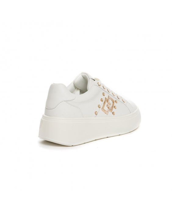 GOLD&GOLD Sneakers platform Donna Bianco B24GB881BI