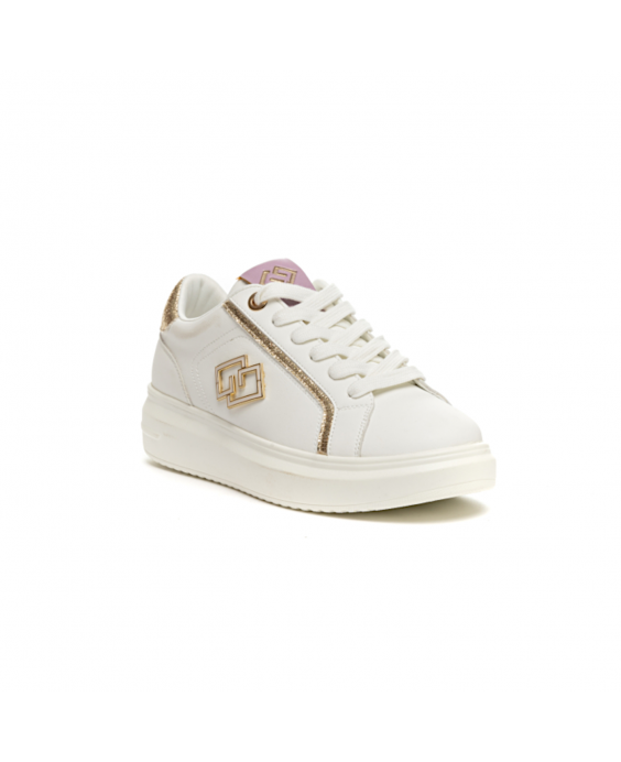 GOLD&GOLD Sneakers Donna Bianco Oro A2AGB813ORO