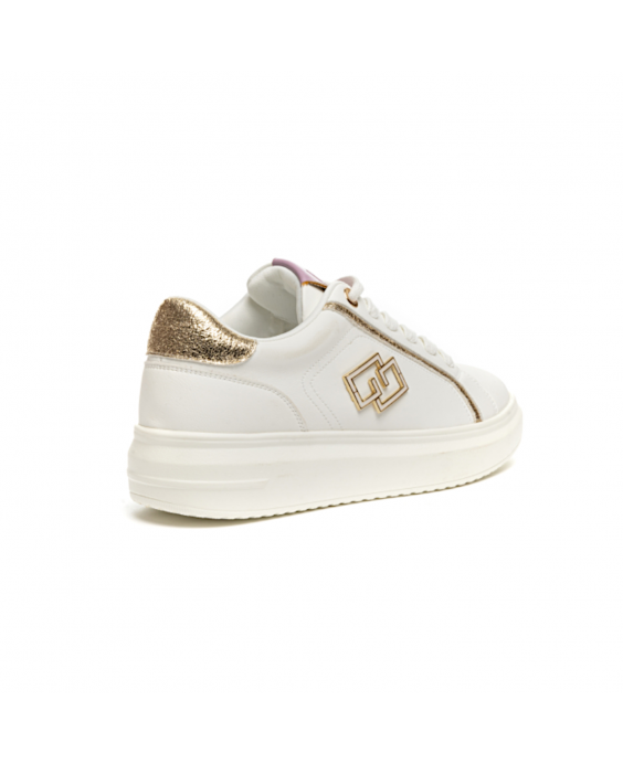 GOLD&GOLD Sneakers Donna Bianco Oro A2AGB813ORO