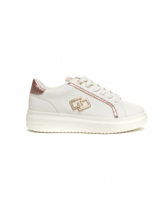 GOLD&GOLD Sneakers Donna Bianco Rosa A2AGB813PK