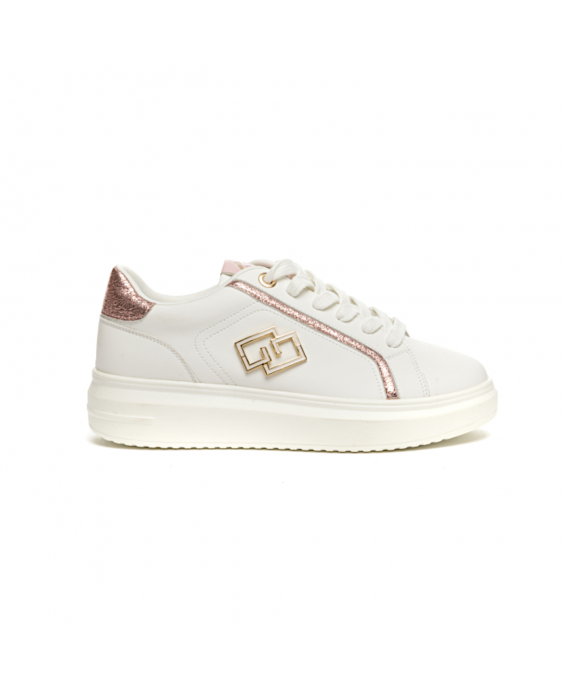 GOLD&GOLD Sneakers Donna Bianco Rosa A2AGB813PK