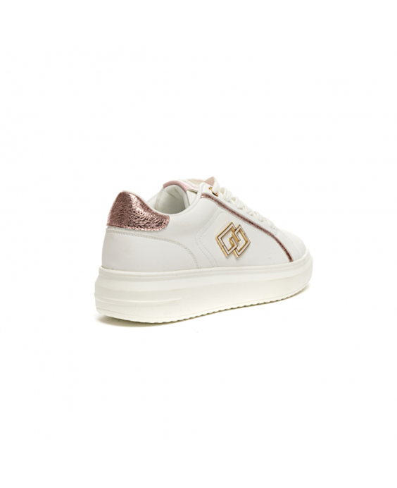 GOLD&GOLD Sneakers Donna Bianco Rosa A2AGB813PK