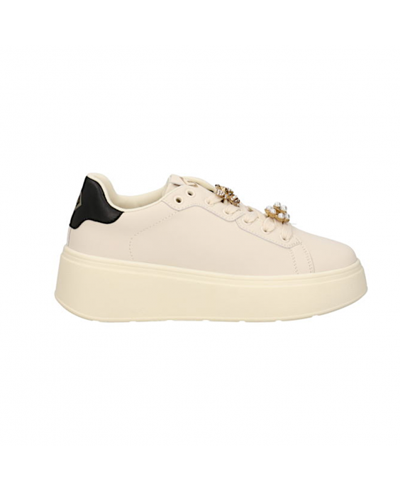 GOLD&GOLD Sneakers platform Donna Beige GB867