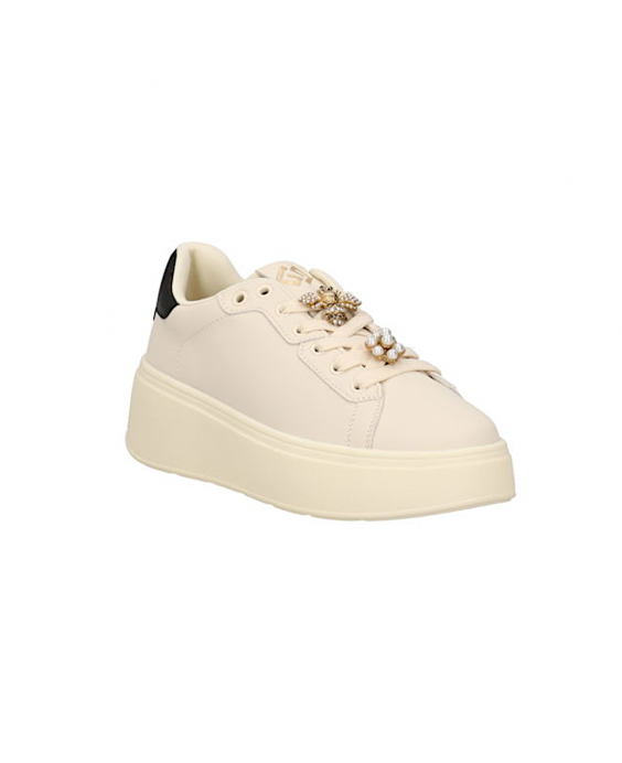 GOLD&GOLD Sneakers platform Donna Beige GB867