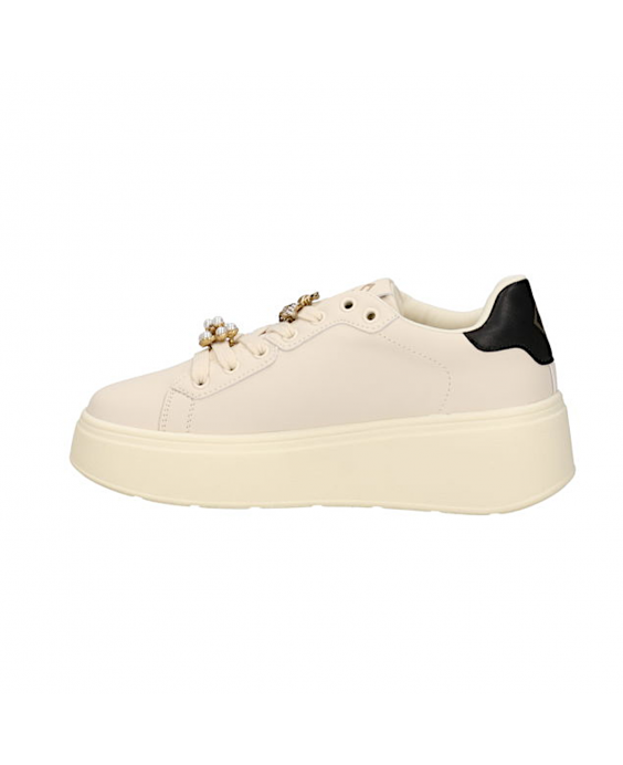 GOLD&GOLD Sneakers platform Donna Beige GB867