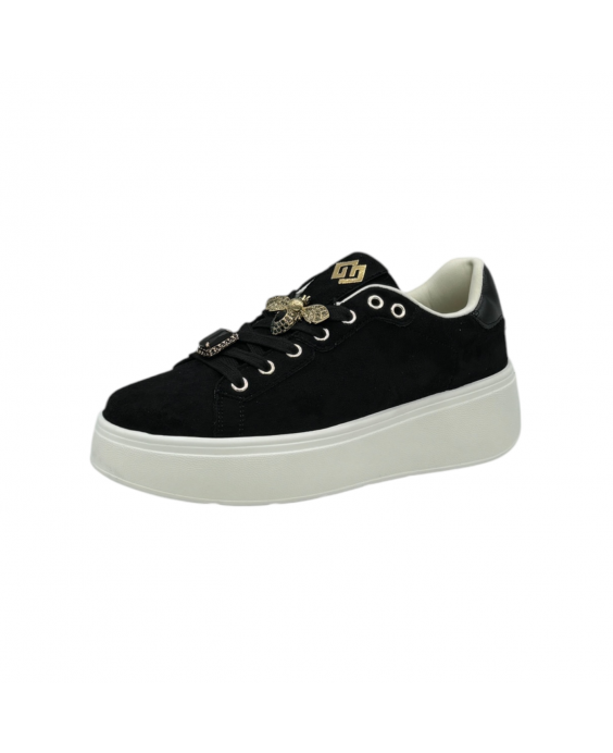 GOLD&GOLD Sneakers platform Donna Nero GB879