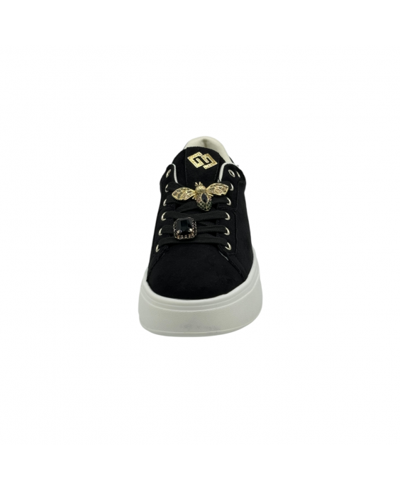 GOLD&GOLD Sneakers platform Donna Nero GB879