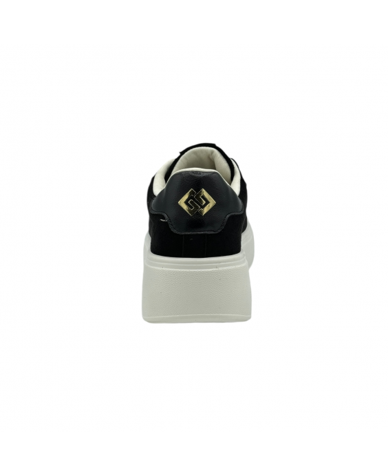 GOLD&GOLD Sneakers platform Donna Nero GB879