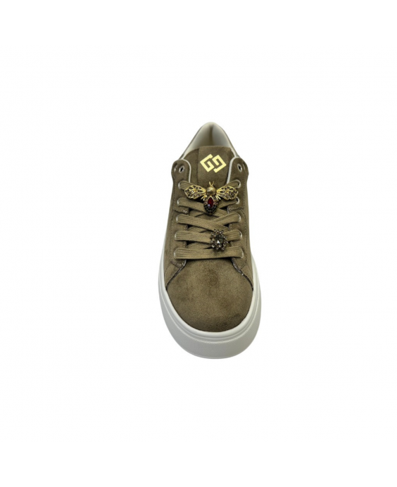 GOLD&GOLD Sneakers platform Donna Verde GB879