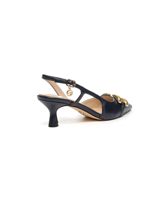 GOLD&GOLD Décolleté Slingback con accessorio Donna Blu navy A24GD06BLUN