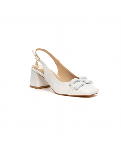 GOLD&GOLD Décolleté Slingback Donna Bianco A24GD70BI