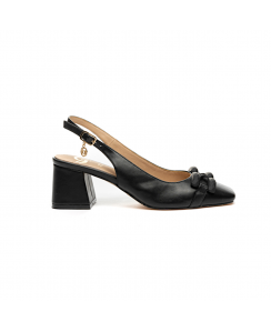 GOLD&GOLD Décolleté Slingback Donna Nero A24GD70NE