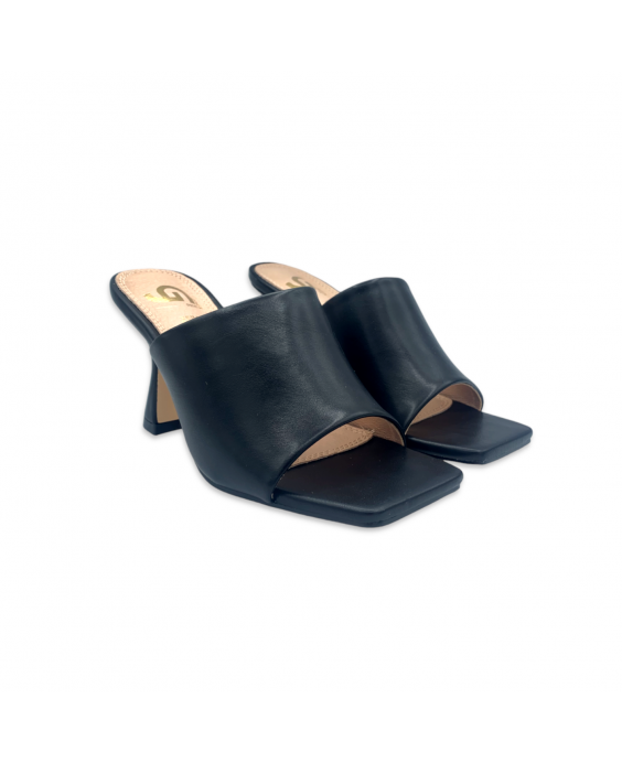 GOLD&GOLD Ciabatta con tacco Donna Nero GP23-460