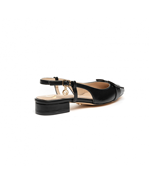 GOLD&GOLD Décolleté Slingback Donna Nero A24GP638NE