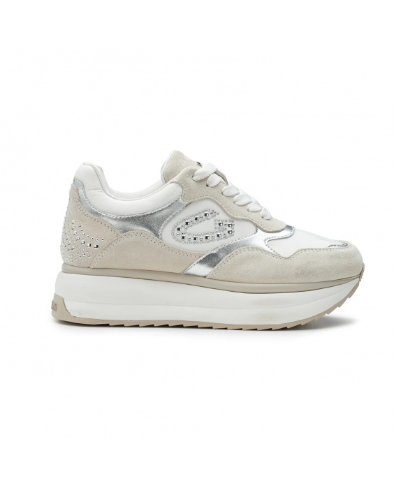 GUARDIANI Sneakers Louise Donna Beige Bianco AGW430000