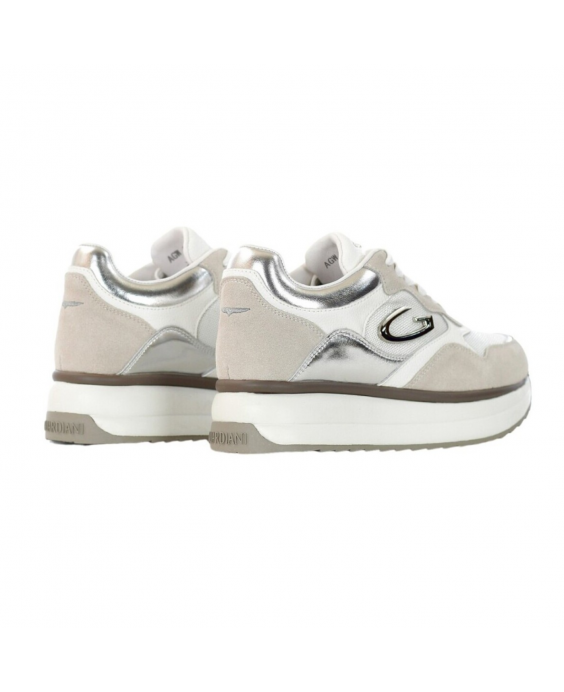 GUARDIANI Sneakers Louise Donna Beige Bianco Argento AGW430200