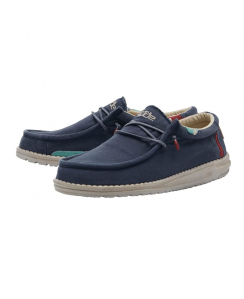 HEY DUDE Mocassino Wally Washed Uomo Blu 111522133