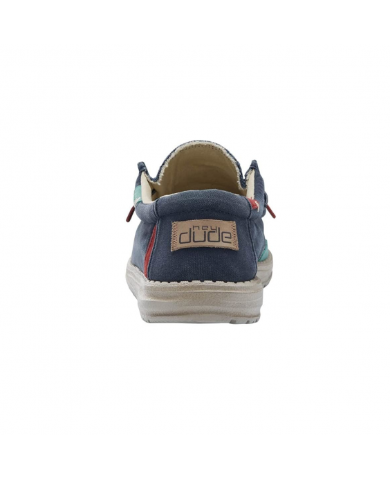 HEY DUDE Mocassino Wally Washed Uomo Blu 111522133