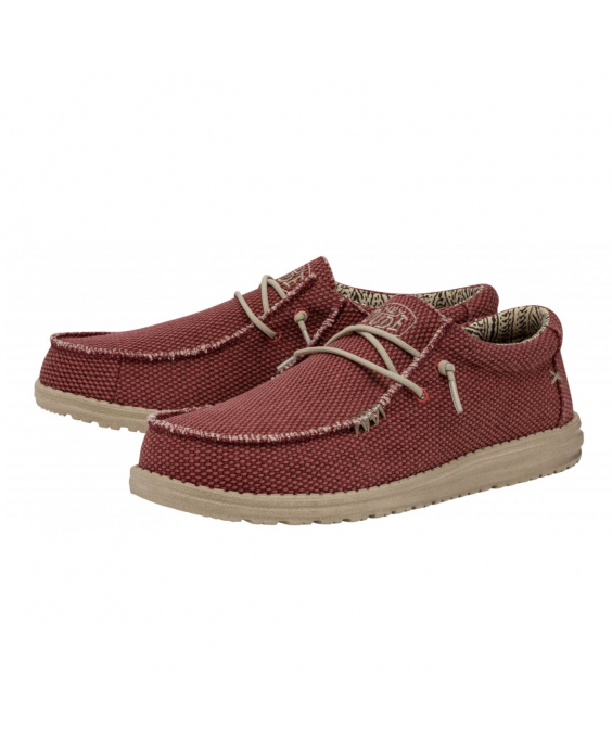 HEY DUDE Mocassino Wally Braided Uomo Rosso 40003-6VP