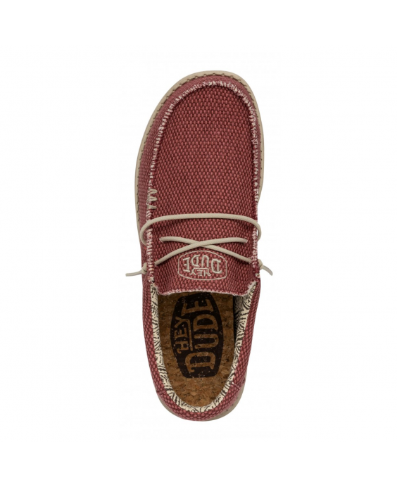 HEY DUDE Mocassino Wally Braided Uomo Rosso 40003-6VP