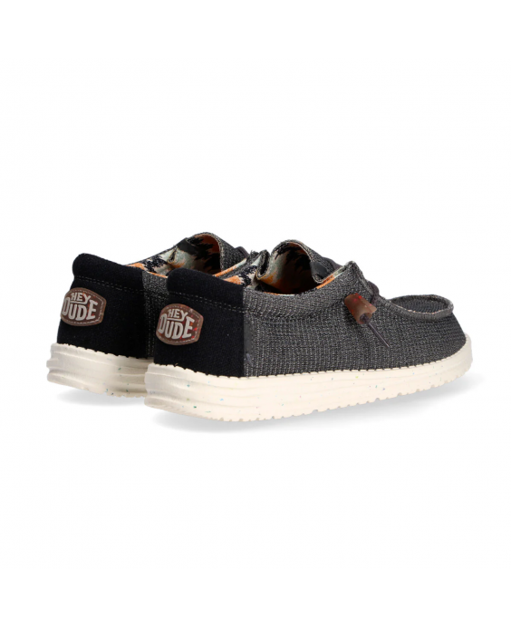 HEY DUDE Mocassino Wally Knit Uomo Grigio 40007-025