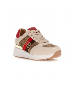 LAURA BIAGIOTTI Sneakers Donna Beige Rosso 8007