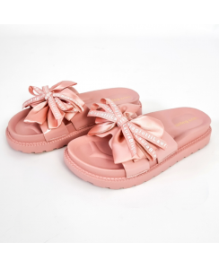 LAURA BIAGIOTTI Ciabatta con fiocco Donna Rosa 8178_PINK-PATENT