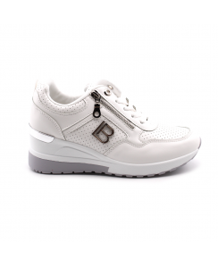 LAURA BIAGIOTTI Sneakers con zeppa Donna Bianco 8416