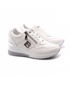 LAURA BIAGIOTTI Sneakers con zeppa Donna Bianco 8416