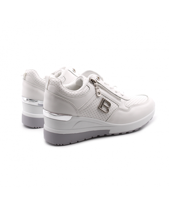 LAURA BIAGIOTTI Sneakers con zeppa Donna Bianco 8416