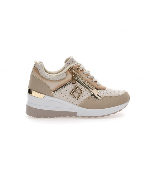 LAURA BIAGIOTTI Sneakers con zeppa Donna Beige 8416